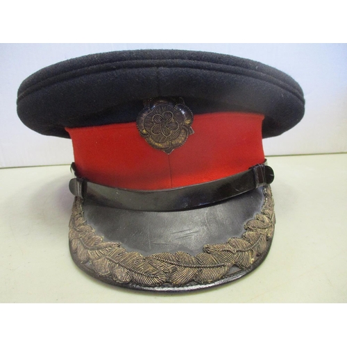 120 - Headdress range with Staff Officer's No 1 peaked cap (QEII) in Moss Bros box of issue, Deputy Lord L... 