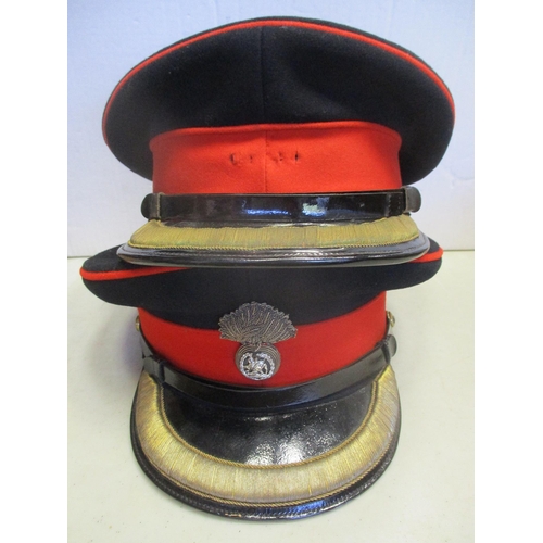 120 - Headdress range with Staff Officer's No 1 peaked cap (QEII) in Moss Bros box of issue, Deputy Lord L... 