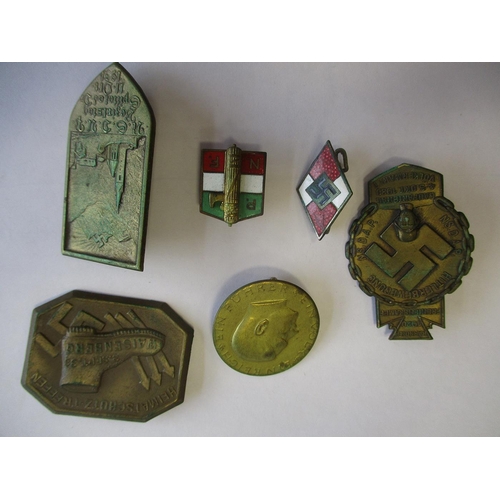 129 - Mainly Third Reich collection including pin/lapel badges (6, including Italian P.N.F. badge by Pagan... 