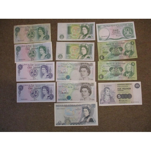 150 - Range of world banknotes, in mixed condition, includes Bank of England £5 G.M. Gill 1988 (1 Mar), 19... 