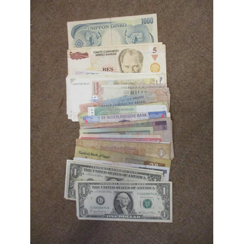 150 - Range of world banknotes, in mixed condition, includes Bank of England £5 G.M. Gill 1988 (1 Mar), 19... 