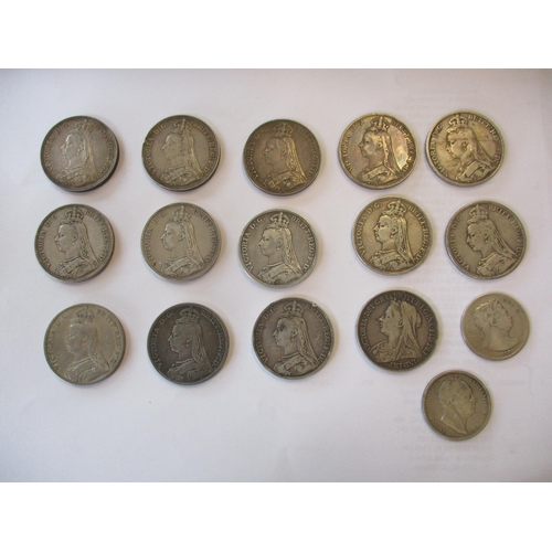 195 - Range of mostly 19th century crowns, in mixed condition, with 1662, 1819LX, KGIII date illegible (4)... 