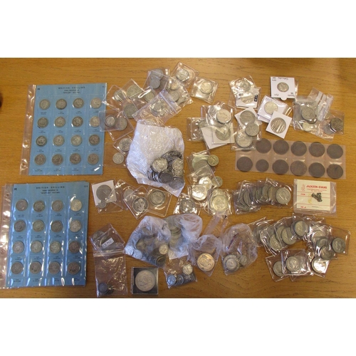 198 - Mainly 19th and 20th century collection in mixed condition with some better including half crowns, f... 