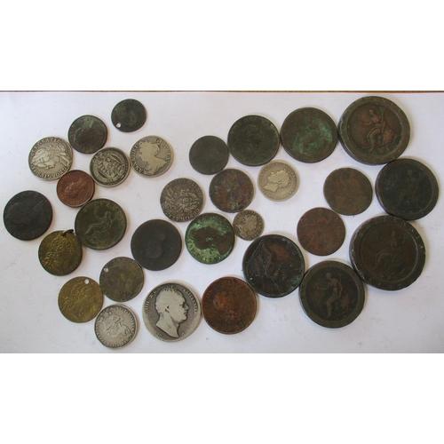 206 - 17th-18th century range in mixed condition, with crowns 1818LVIII (2), 1819LIX, 1820LX (4), 1821 sec... 