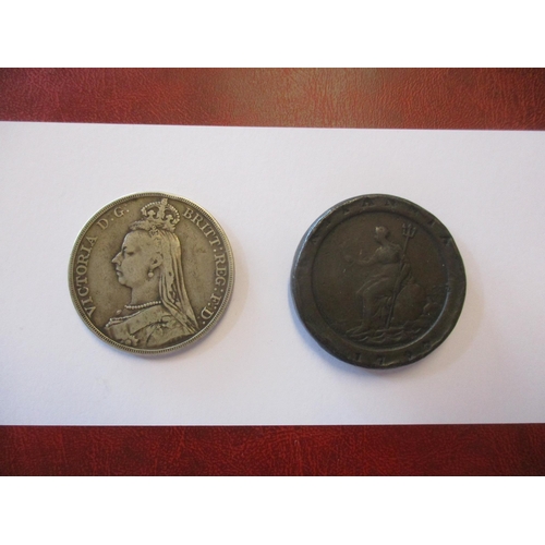 215 - Mostly early 20th century collection of half crowns, florins, shillings, sixpence, etc. Also include... 