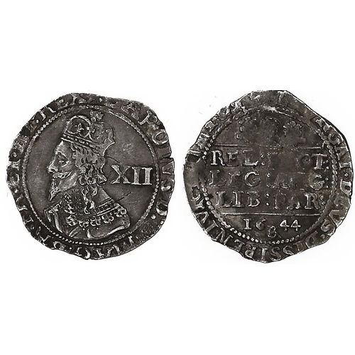 222A - Charles I. Bristol mint 1644 shilling with Br below date fine. (S. 3016) (See photo) (Y)