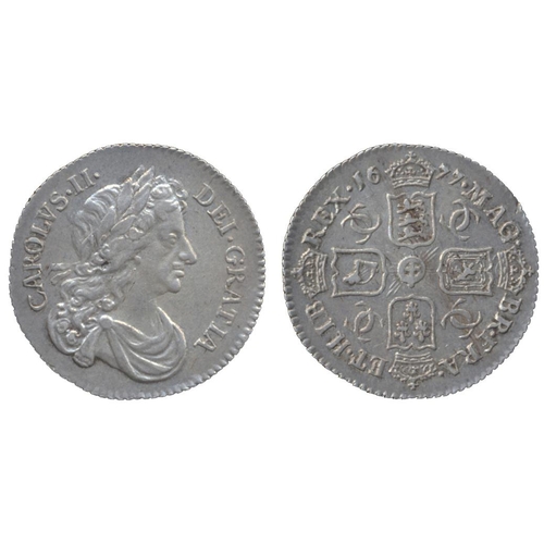 225 - 1677 sixpence very fine. (See photo) (Y)