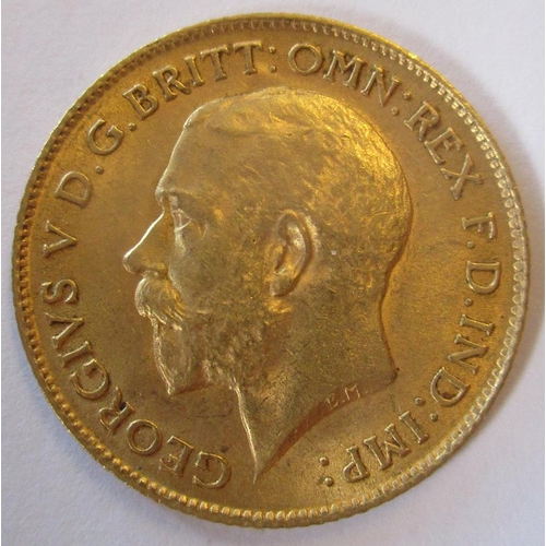 274 - Investment Gold lot - documents required. 1914 half sovereign fine. (Y)