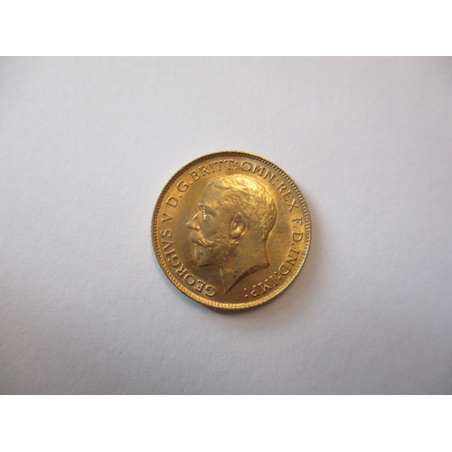 275 - Investment Gold lot - documents required. 1914 half sovereign fine. (Y)