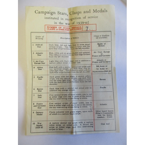 32 - Range with:
1. WW2 1939-1945, Africa, Italy Stars, Defence Medal and BWM nearly mint. With R Sigs bo... 