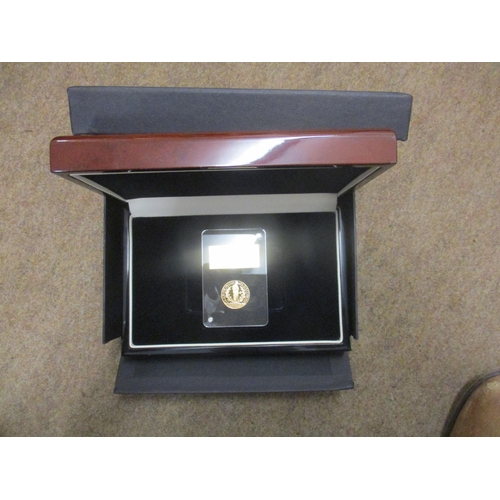 421 - Investment Gold lot - documents required. Gibraltar. 2017 Remembrance boxed proof half sovereign FDC... 