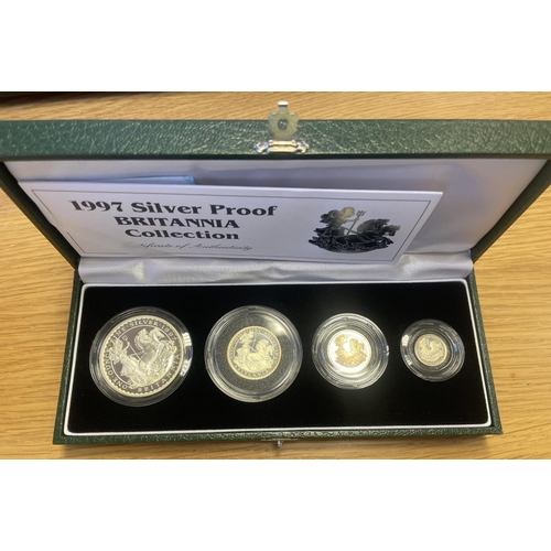 477 - 1997 Britannia silver proof cased set FDC. (R)