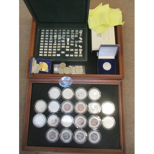 489 - 100 Greatest Masterpieces first edition commemorative set of 100 silver proof medals FDC, each weigh... 