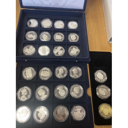 512 - 2001-2008 Range of silver proofs FDC with 2001 St Helena 50p, Caicos Is 20 crowns, Guernsey £5, 2002... 