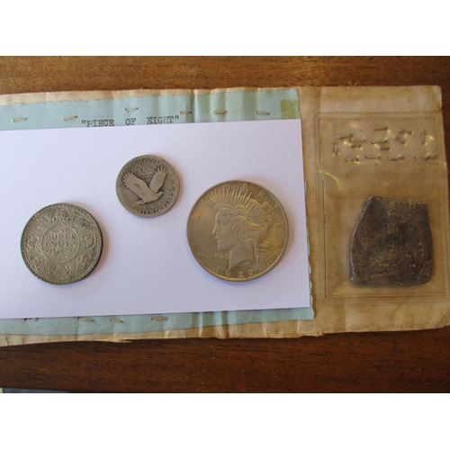 524 - Miscellaneous collection, in mixed condition, includes GB cartwheel penny 1797 (2), half crown 1912,... 