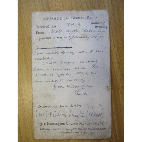 72a - Arnhem POW interest range of documents etc to 4031474 Sgt Jack Frank Hilburn Glider Pilot Regiment w... 