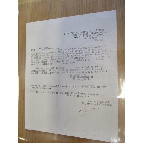 72a - Arnhem POW interest range of documents etc to 4031474 Sgt Jack Frank Hilburn Glider Pilot Regiment w... 