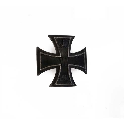 89 - Germany. 1914 Iron Cross First Class pin back, vaulted, pin stamped 800, good very fine. (See photo)... 