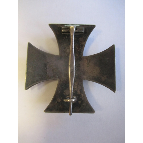 89 - Germany. 1914 Iron Cross First Class pin back, vaulted, pin stamped 800, good very fine. (See photo)... 