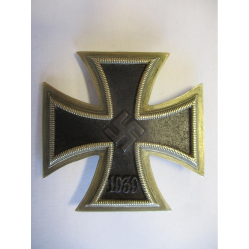 92 - Germany. Third Reich 1939 Iron Cross First Class, pin back, slightly vaulted, pin stamped L/13, good... 