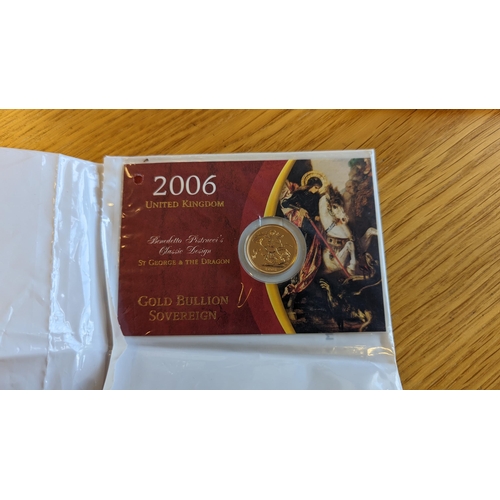 361A - Investment Gold Lot - Documents Required. 2006 Sovereign uncirculated. (Y)