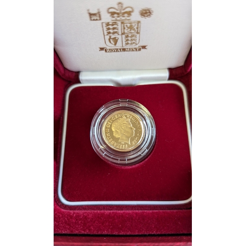 362 - Investment Gold Lot - Documents Required. 2006 Half-sovereign boxed proof FDC. (Y)