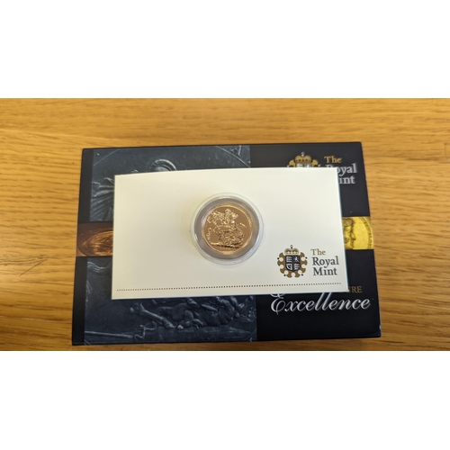 381 - Investment Gold Lot - Documents required. 2010 sovereign uncirculated with Royal Mint box. (Y)