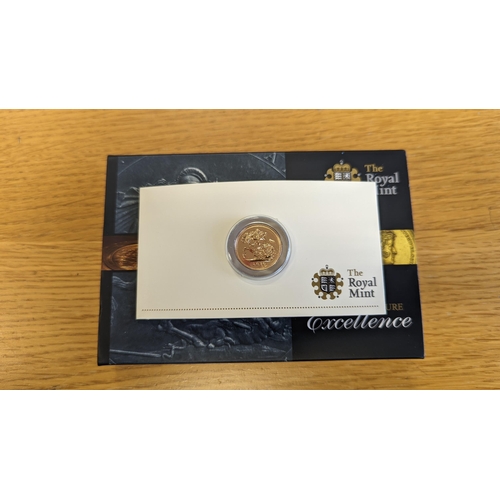 384 - Investment Gold lot – documents required. 2010 Half-sovereign uncirculated in Royal Mint box. (Y)