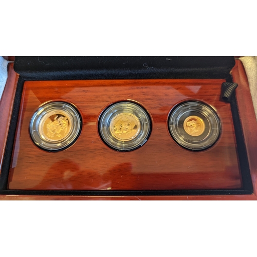 408 - Investment Gold lot- Documents required. 2017 Sovereign proof cased set of 3 (sovereign, half sovere... 