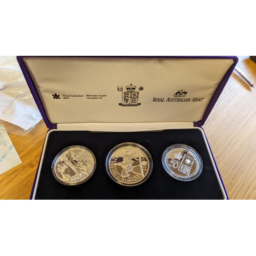 502 - Range of silver proof cased sets FDC, with Alderney 2005 £50 HRH Prince Henry of Wales, GB 2002 The ... 