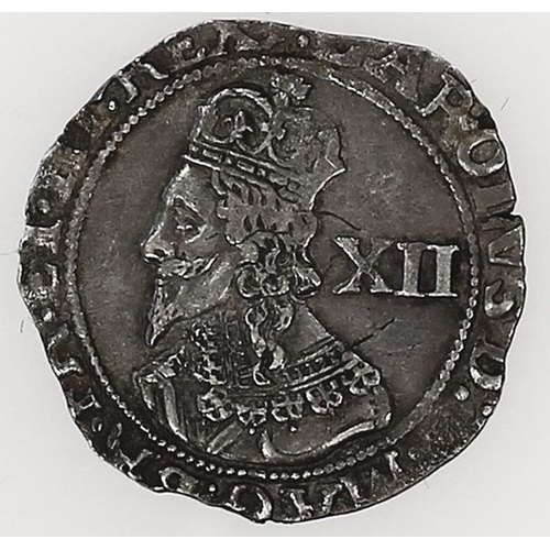 222A - Charles I. Bristol mint 1644 shilling with Br below date fine. (S. 3016) (See photo) (Y)