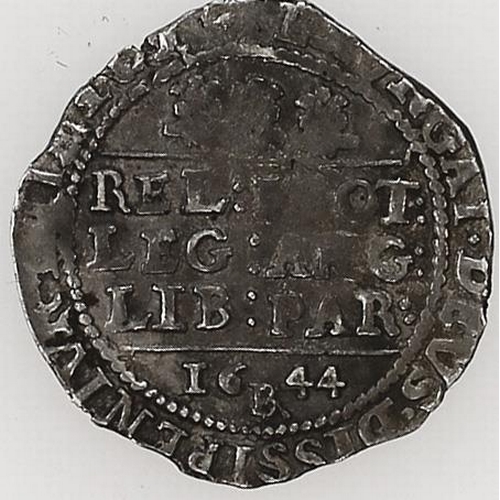 222A - Charles I. Bristol mint 1644 shilling with Br below date fine. (S. 3016) (See photo) (Y)