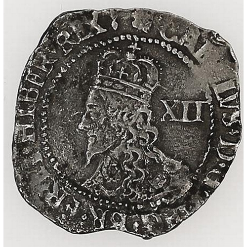 223 - Charles I. Oxford mint 1646 shilling with annulets at date fine, from a mount. (S. 2978) (See photo)... 