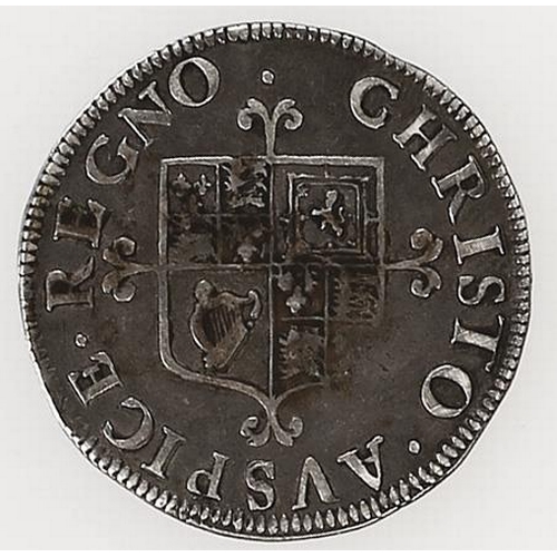 223A - Charles II. Second hammered issue shilling, without inner circles but with mark of value, good fine.... 