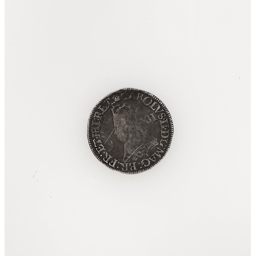 223A - Charles II. Second hammered issue shilling, without inner circles but with mark of value, good fine.... 