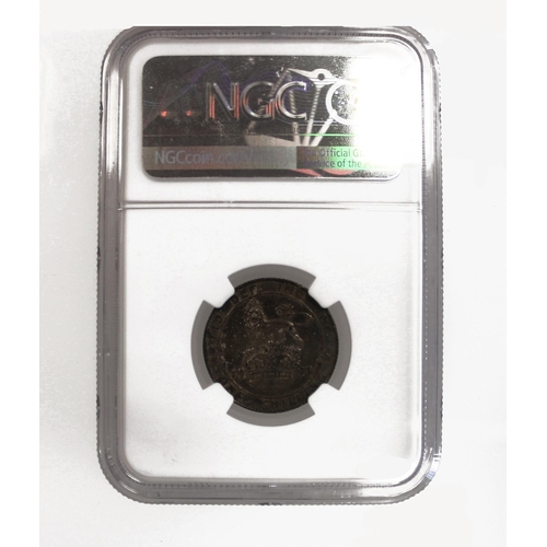 234 - 1905 shilling encased by NGC AU55. (See photo) (Y)