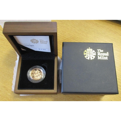 379 - Investment Gold lot – documents required. 2010 Sovereign proof FDC in Royal Mint box. (Y)