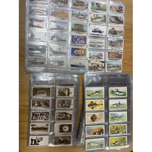 120 - Collection in complete and part sets with useful odds including four albums, loose and on leaves wit... 