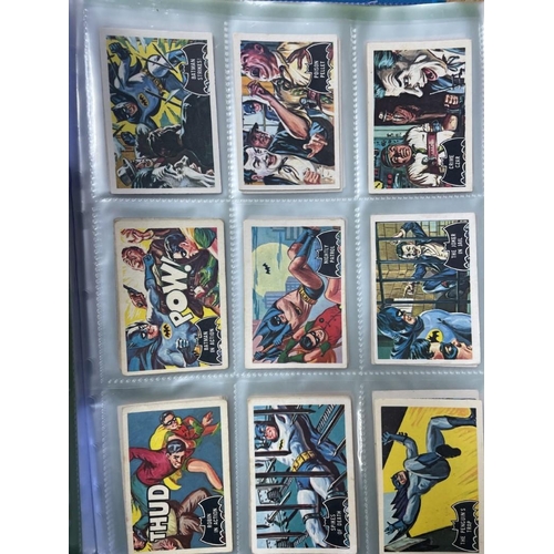 206 - Collection in plastic leaves including complete sets with A.B.C Gum Batman (pink back, no panel) (2)... 