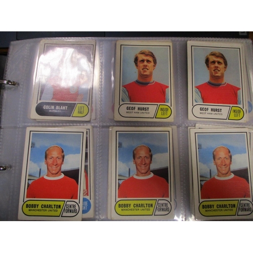 208 - Collection of football themed trade cards with Chix 1953-6 Famous Footballers collection 1 series (3... 