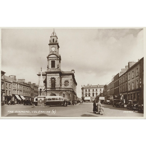 284 - Ireland. Misc. coln. with better cards of towns and villages etc. both RP and ptd. Tralee, Bangor, B... 