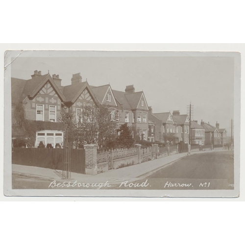 295 - Middlesex. Misc. coln. with better cards of Harrow Bessborough Road, Roxeth corner, London Road, Low... 