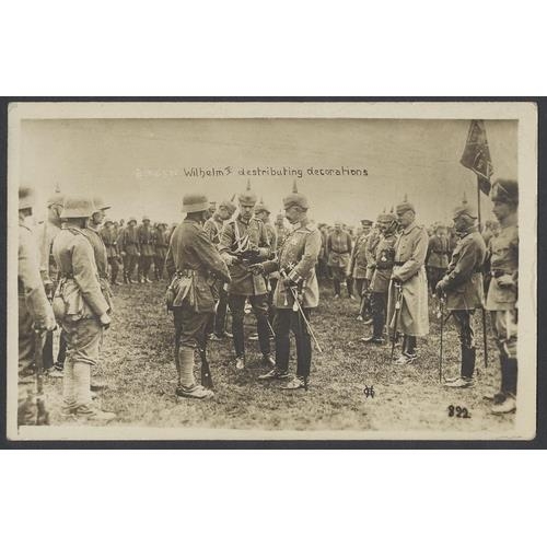 351 - Military. Coln. in modern album of mainly German interest. RPs of the Kaiser Karl I at the front. Ge... 