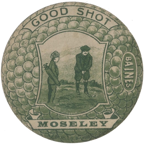 40 - J. Baines. Rare collection of three fascinating golf ball shaped cards with some light toning and wo... 