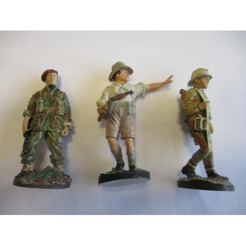 412 - Collection of 1980s Franklin Mint 54mm WM figures of soldiers through the ages (50) mainly good or b... 