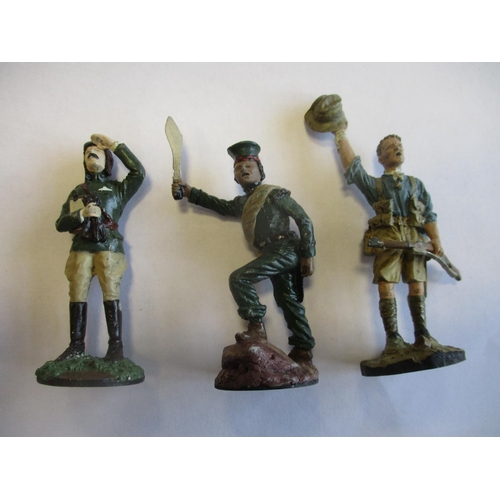 412 - Collection of 1980s Franklin Mint 54mm WM figures of soldiers through the ages (50) mainly good or b... 