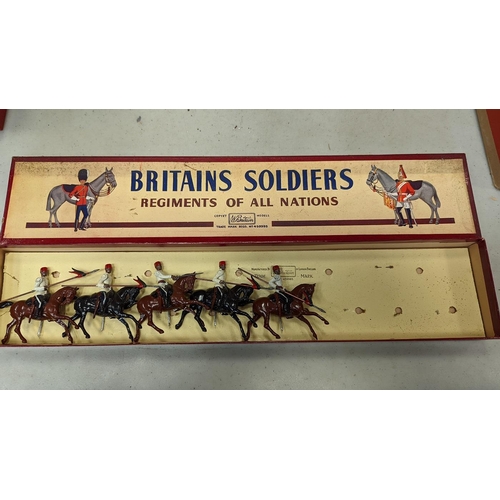 418 - Britains. Collection of models including Regiments of all nations Skinners Horse No. 47, 12th Royal ... 