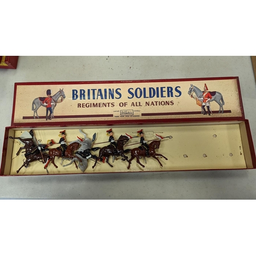 418 - Britains. Collection of models including Regiments of all nations Skinners Horse No. 47, 12th Royal ... 