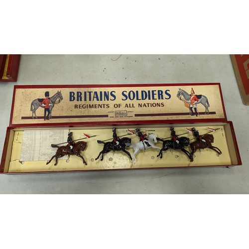 418 - Britains. Collection of models including Regiments of all nations Skinners Horse No. 47, 12th Royal ... 