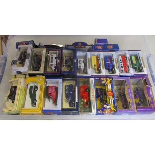 445 - Collection including Matchbox MOY (36), Burago 1/18 (4), Corgi (14), EFE, Oxford Diecast (19), Atlas... 